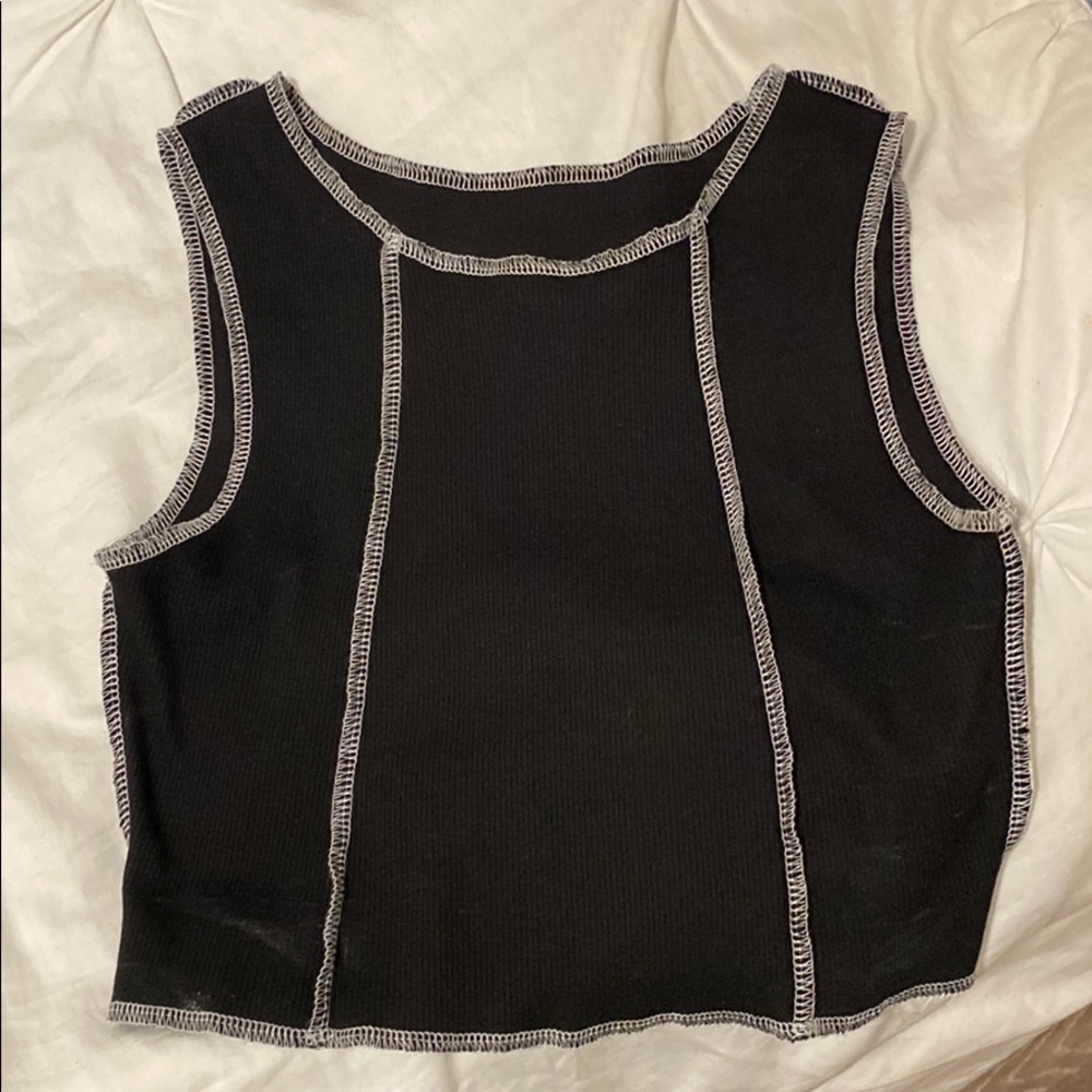 Black and white tank